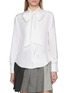 首图 - 点击放大 - THOM BROWNE - Detachable Bow Collar Silk Twill Shirt