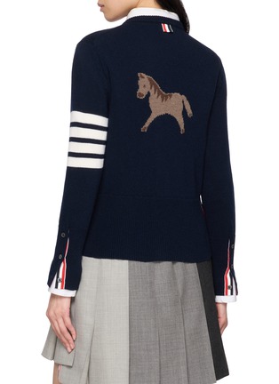 背面 - 点击放大 - THOM BROWNE - Lunar New Year 4-Bar Intarsia Wool Cardigan