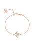 首图 - 点击放大 - ROBERTO COIN - Princess Flower Dubai 18K Rose White Gold Diamond Ruby Bracelet