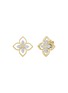 首图 - 点击放大 - ROBERTO COIN - Princess Flower Dubai 18K Yellow White Gold Diamond Ruby Earrings
