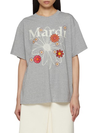 首图 - 点击放大 - MARDI MERCREDI - Flower Bloom Graphic Crewneck Cotton T-Shirt
