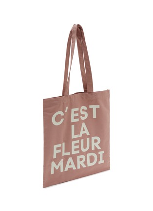 细节 - 点击放大 - MARDI MERCREDI - Flower Cotton Canvas Tote Bag