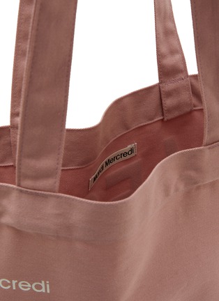 细节 - 点击放大 - MARDI MERCREDI - Flower Cotton Canvas Tote Bag
