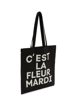 细节 - 点击放大 - MARDI MERCREDI - Flower Cotton Canvas Tote Bag