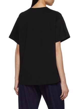 背面 - 点击放大 - MARDI MERCREDI - Flower Graphic Crewneck Cotton T-Shirt