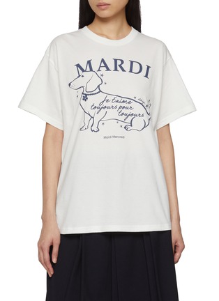 首图 - 点击放大 - MARDI MERCREDI - Dachshund Print Cotton T-Shirt