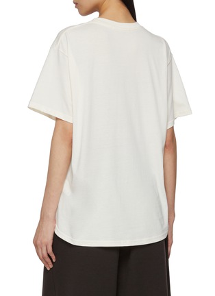 背面 - 点击放大 - MARDI MERCREDI - Flower Graphic Crewneck Cotton T-Shirt