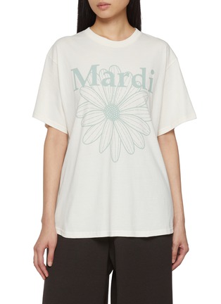 首图 - 点击放大 - MARDI MERCREDI - Flower Graphic Crewneck Cotton T-Shirt