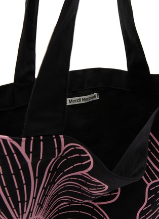 细节 - 点击放大 - MARDI MERCREDI - Triple Flower Cotton Canvas Tote Bag