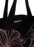 细节 - 点击放大 - MARDI MERCREDI - Triple Flower Cotton Canvas Tote Bag