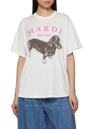 首图 - 点击放大 - MARDI MERCREDI - Dachshund Print Cotton T-Shirt