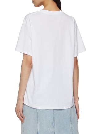 背面 - 点击放大 - MARDI MERCREDI - Triple Flower Graphic Crewneck Cotton T-Shirt