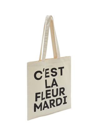 细节 - 点击放大 - MARDI MERCREDI - Flower Cotton Canvas Tote Bag