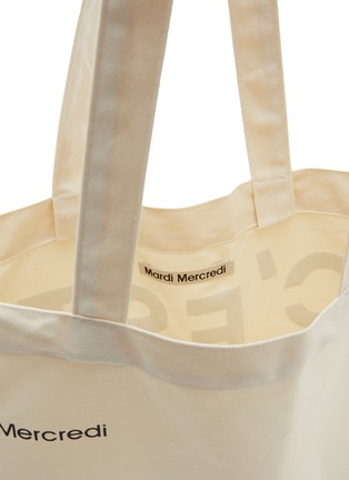 细节 - 点击放大 - MARDI MERCREDI - Flower Cotton Canvas Tote Bag