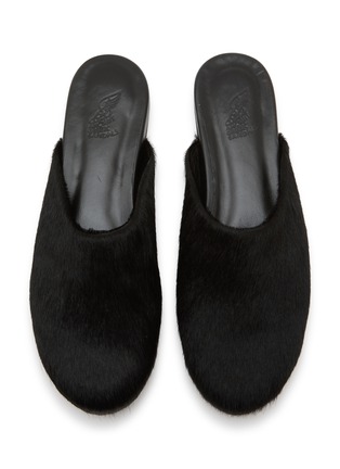 细节 - 点击放大 - ANCIENT GREEK SANDALS - The Slipper Calf Hair Leather Slides