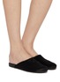 模特儿示范图 - 点击放大 - ANCIENT GREEK SANDALS - The Slipper Calf Hair Leather Slides