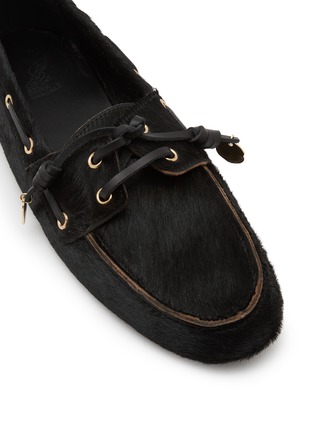 细节 - 点击放大 - ANCIENT GREEK SANDALS - Pliaria Calf Hair Leather Boat Shoes