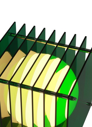 细节 –点击放大 - BẰNG - Lớp Small Square Table Lamo — Green