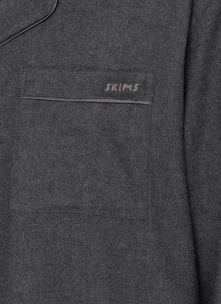  - SKIMS - 长袖法兰绒睡衣套装