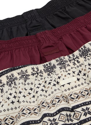  - SKIMS - COTTON POPLIN 松紧腰短裤三件套