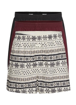 首图 - 点击放大 - SKIMS - COTTON POPLIN 松紧腰短裤三件套