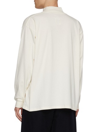 背面 - 点击放大 - NANAMICA - OOAL Embroidered Mock Neck Cotton Jersey Top