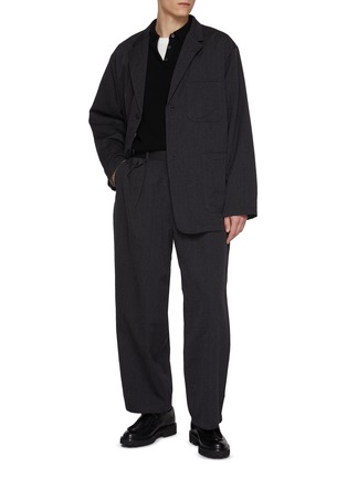 模特儿示范图 - 点击放大 - NANAMICA - Pleated Wool Pants