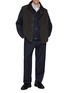 模特儿示范图 - 点击放大 - NANAMICA - Wide Leg Denim Pants