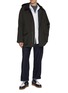 模特儿示范图 - 点击放大 - NANAMICA - Long Sleeve Band Collar Shirt