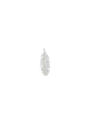 首图 - 点击放大 - BIJOU DE M - Feather 18K White Diamond Single Drop Earring