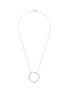细节 - 点击放大 - BIJOU DE M - Circle 18K White Gold Diamond Necklace