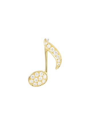 首图 - 点击放大 - BIJOU DE M - Music Note 18K Gold Diamond Single Stud Earring