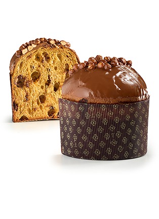 细节 –点击放大 - MERCATO GOURMET BY GIANDO - Biasetto Hazelnuts & Gianduia Chocolate Panettone 500g