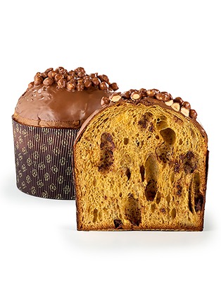 细节 –点击放大 - MERCATO GOURMET BY GIANDO - Biasetto Hazelnuts & Gianduia Chocolate Panettone 500g