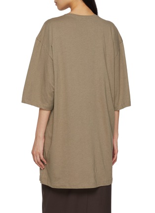 背面 - 点击放大 - TOTEME - Relaxed T-Shirt Cotton Cashmere Dress