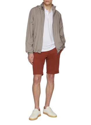 模特儿示范图 - 点击放大 - JAMES PERSE - Lotus Cotton Jersey Polo Shirt