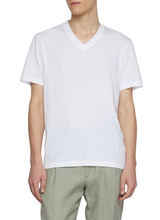 首图 - 点击放大 - JAMES PERSE - Lightweight Cotton Jersey V-Neck T-shirt