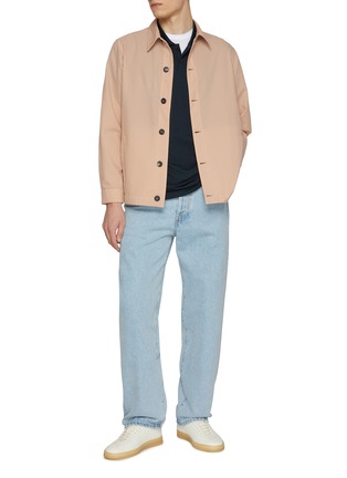模特儿示范图 - 点击放大 - JAMES PERSE - Lotus Cotton Jersey Polo Shirt