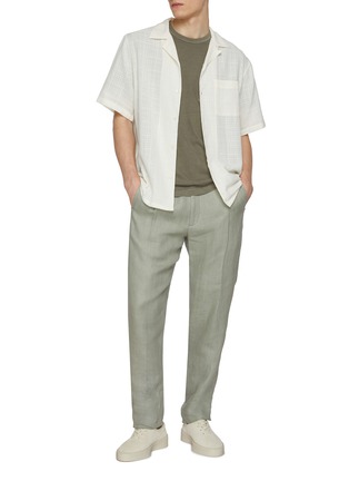 模特儿示范图 - 点击放大 - JAMES PERSE - Lightweight Cotton Jersey Pocket Crewneck T-Shirt
