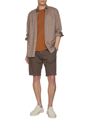 模特儿示范图 - 点击放大 - JAMES PERSE - Lightweight Cotton Jersey Pocket Crewneck T-Shirt