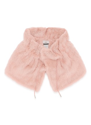 首图 - 点击放大 - SYMÉTRIE - 抽绳皮草针织披肩