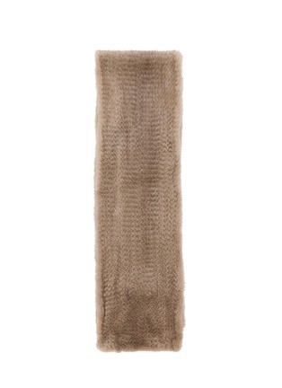 首图 - 点击放大 - SYMÉTRIE - 皮草针织围巾