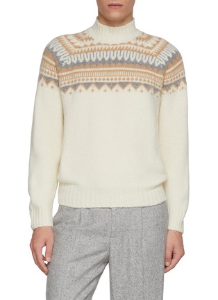 首图 - 点击放大 - EQUIL - Turtle Neck Pattern Sweater