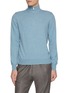 首图 - 点击放大 - EQUIL - Mock Neck Half Zip Cashmere Sweater