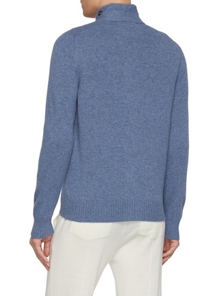 背面 - 点击放大 - EQUIL - Stand Collar Wool Knit Cardigan