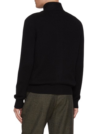 背面 - 点击放大 - EQUIL - High Neck Button Up Wool Cardigan