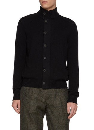 首图 - 点击放大 - EQUIL - High Neck Button Up Wool Cardigan