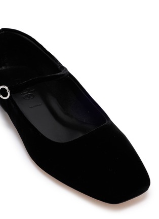 细节 - 点击放大 - AEYDE - UMA 天鹅绒玛丽珍平底鞋