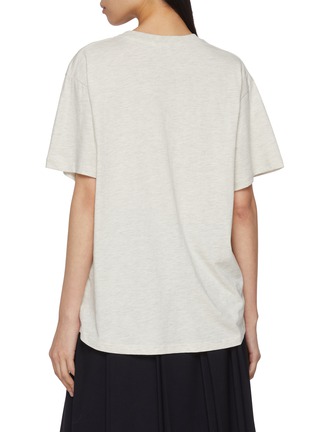 背面 - 点击放大 - MARDI MERCREDI - Floral Print Cotton T-Shirt