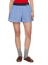 首图 - 点击放大 - MARDI MERCREDI - Contrast Waistband Striped Shorts